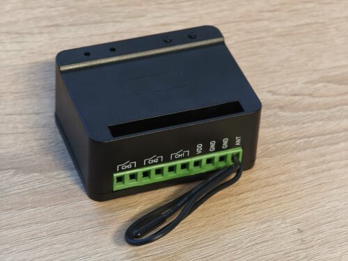 SGC02 - tříkanálový přijímač pro dálkové ovladače SM12G